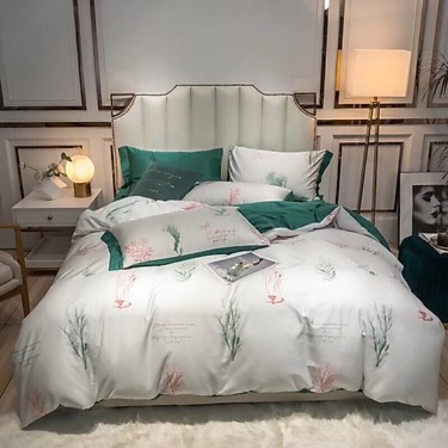Bộ Chăn Ga Gối Tencel Lụa Cao Cấp hungken
