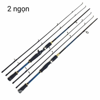 Cần câu Lure 2 ngọn ML có cần máy ngang, cần máy đứng - Chuyên dùng câu cá Lóc
