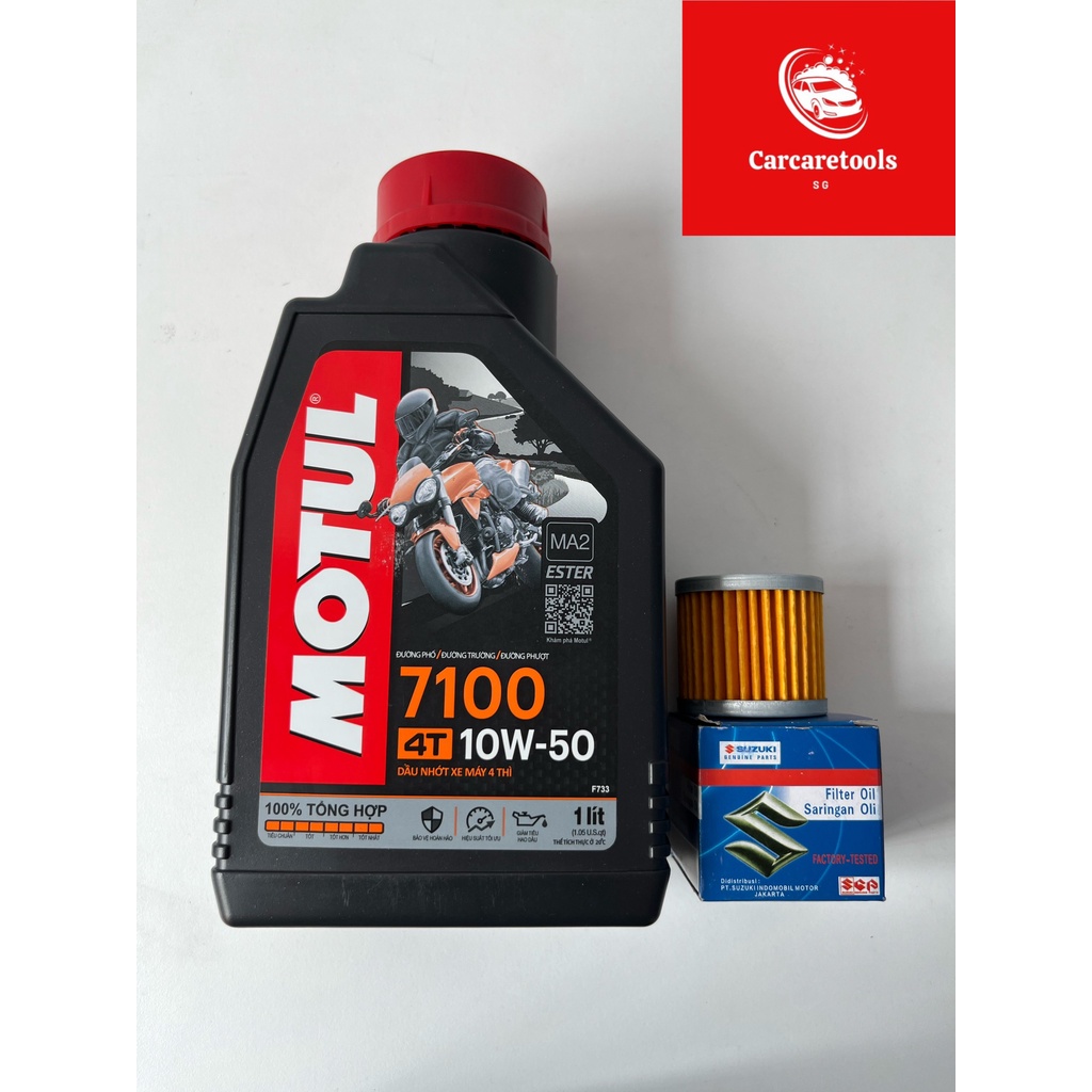 Nhớt motul 7100 10W50 - Dành cho xe máy số và xe côn tay chai 1lit