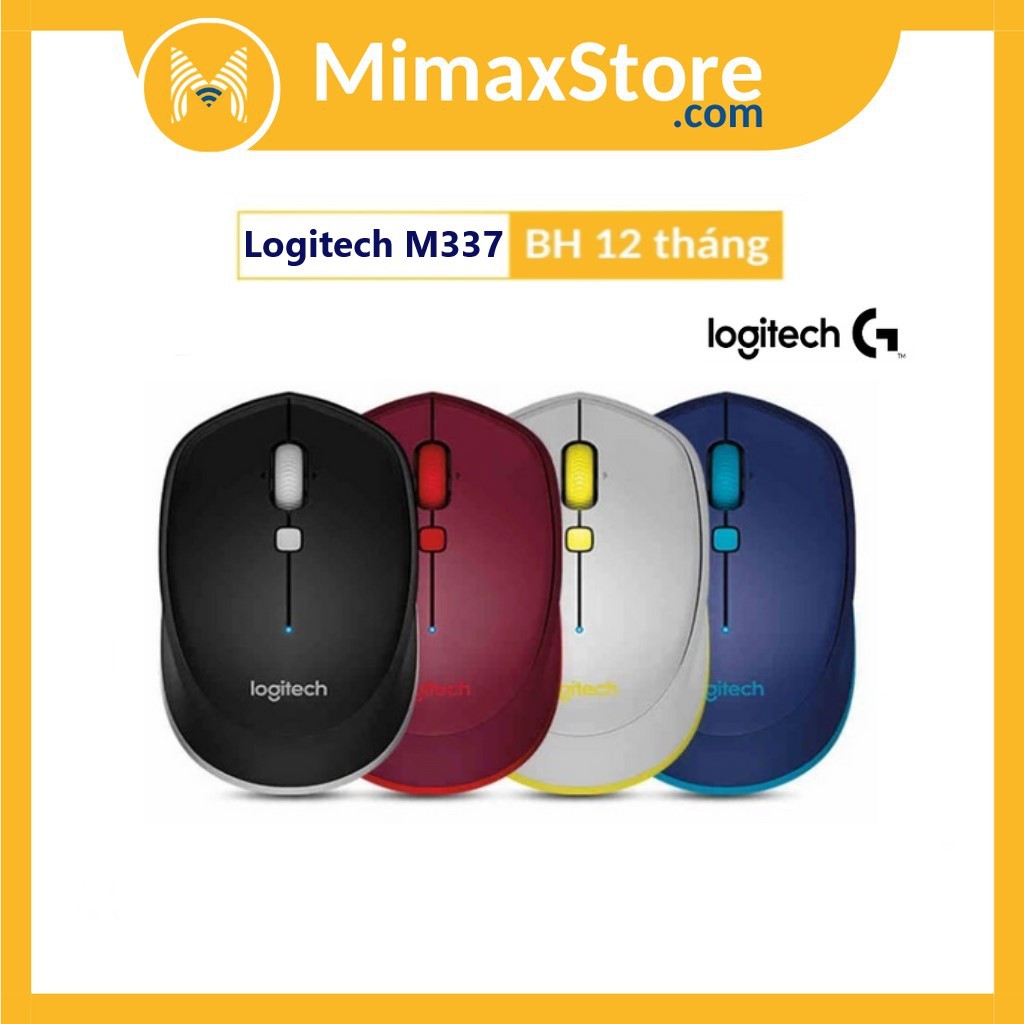 [Hỏa Tốc - HCM] Chuột Không Dây Bluetooth LOGITECH M337 | Hàng Chính Hãng | BH 12T | Mimax Store