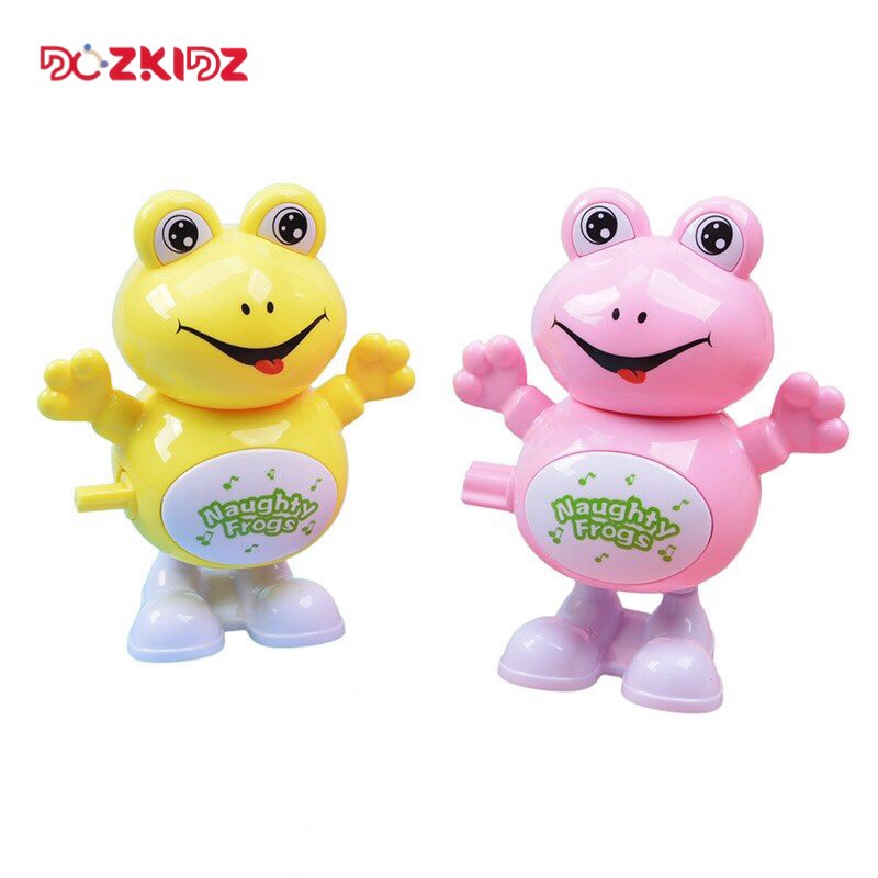 Đồ chơi con ếch chạy cót ngộ nghĩnh cho trẻ từ 6 tháng tuổi trở lên – Dozkidz