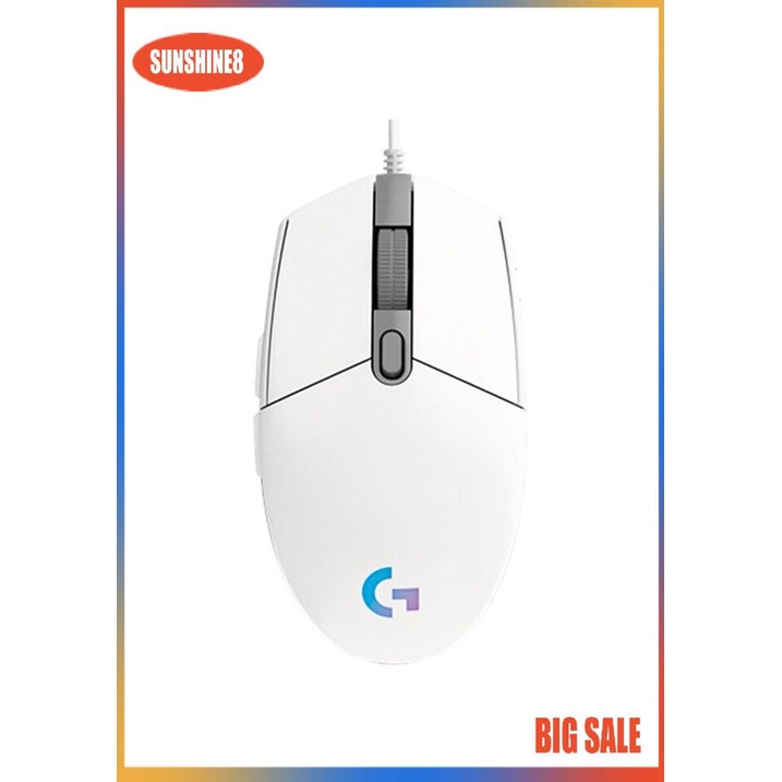 【SUN】G102 Mouse Mechanica Side Button Glare Optical 8000DPI Backlit Corded Mouse
