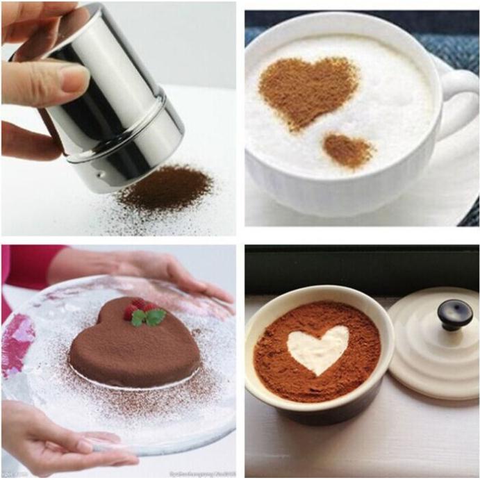 Hũ Rắc Bột Cacao Inox có nắp, lọ rắc cacao, hũ rắc bột inox, hũ Inox - Dụng Cụ Pha Chế Thừa Thiên Huế
