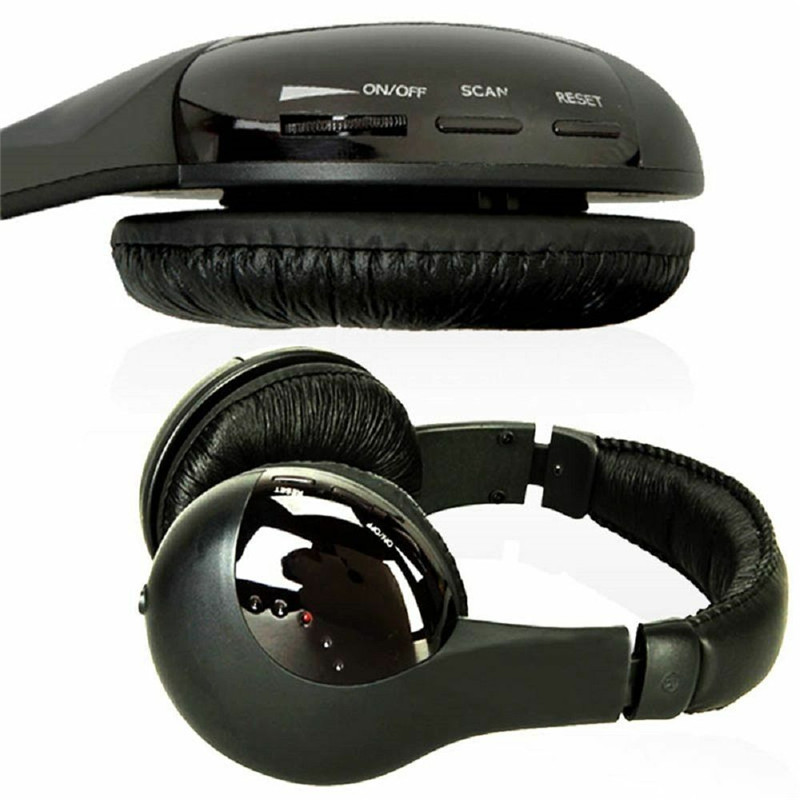Tai Nghe Bluetooth Hi-Fi Không Dây 5 Trong 1 Cho Tv Dvd Mp3 Pc - Màu Đen | BigBuy360 - bigbuy360.vn