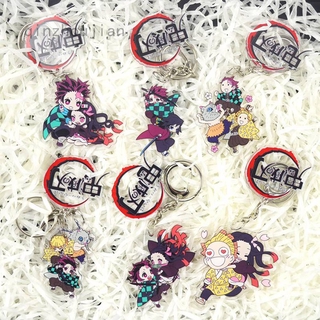 Móc Khóa Acrylic Hình Nhân Vật Kimetsu No Yaiba Kamado Tanjirou Kamado Nezuko Tomioka Giyuu