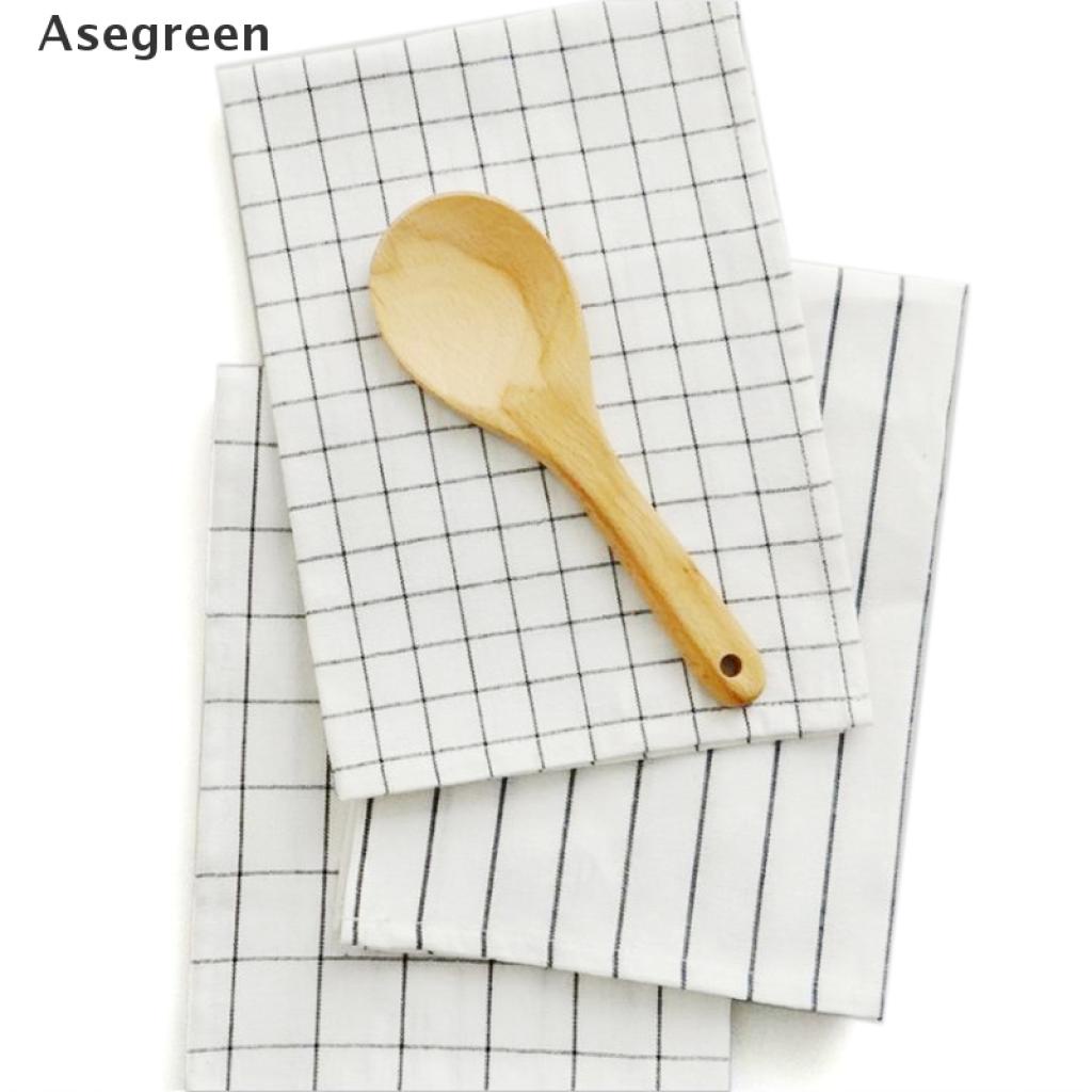 Khăn Lau Chén Dĩa Bằng Cotton 40x60cm Họa Tiết Kẻ Sọc