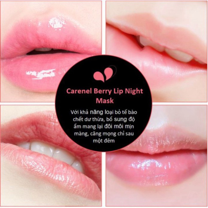 [Mini 5g] Mặt Nạ Ngủ Môi Carenel Berry Lip Night Mask 5g B52