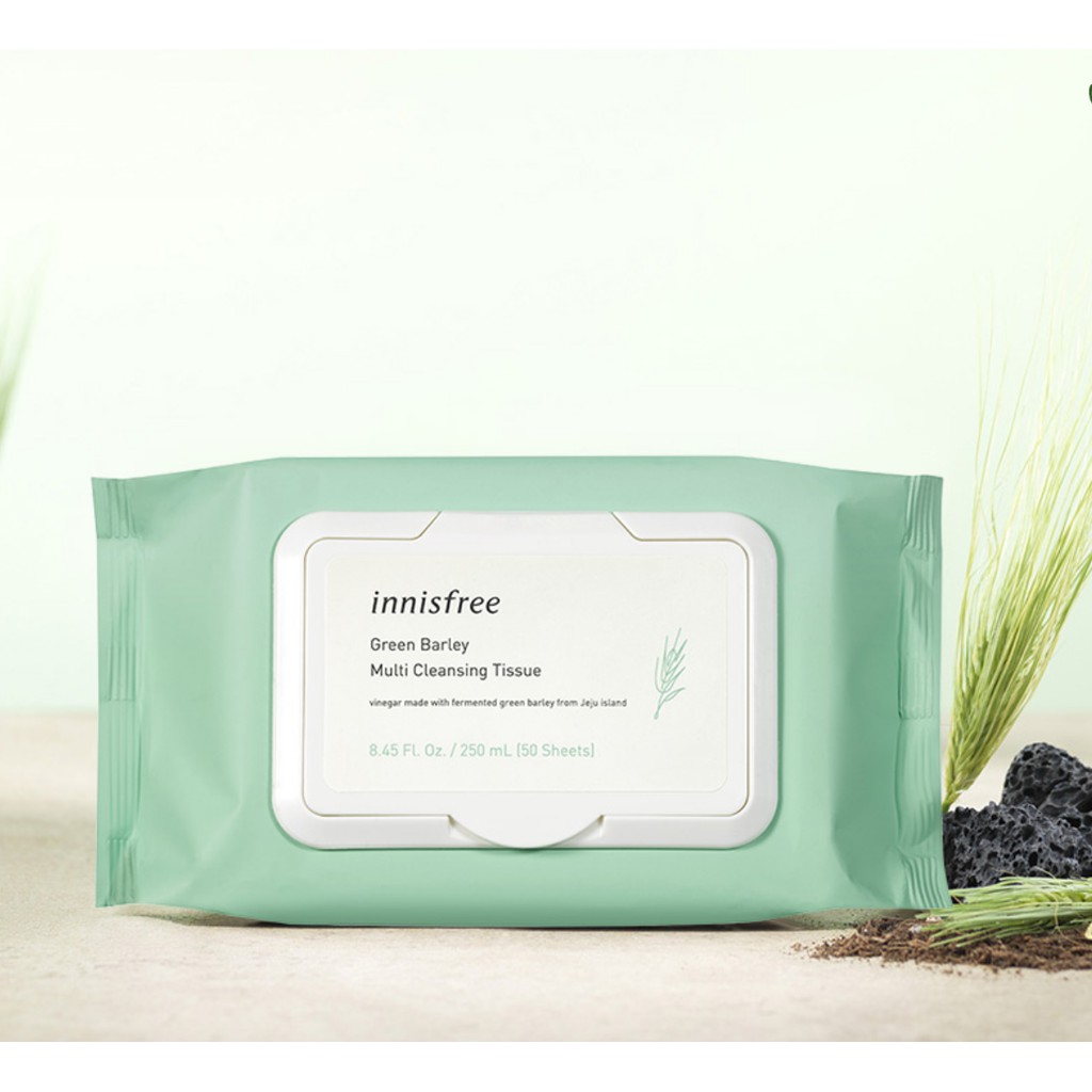 Khăn ướt tẩy trang lúa mạch Green Barley Cleansing Tissue