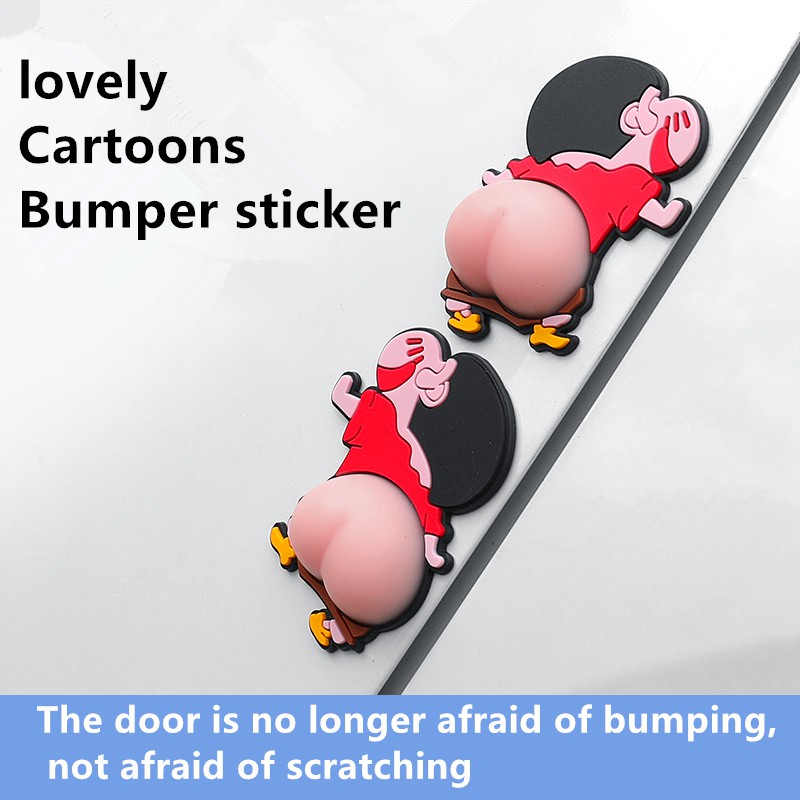 Anti-Scratch and Impact-resistant Stickers Cartoon Pattern Car Door Decoration