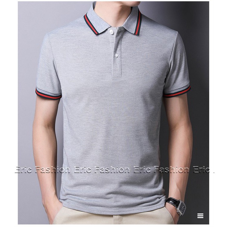 Áo polo nam nữ Eric Fashion, áo thun nam nữ cộc tay form rộng thể thao, áo phông cặp có cổ tay lỡ đẹp xịn | BigBuy360 - bigbuy360.vn