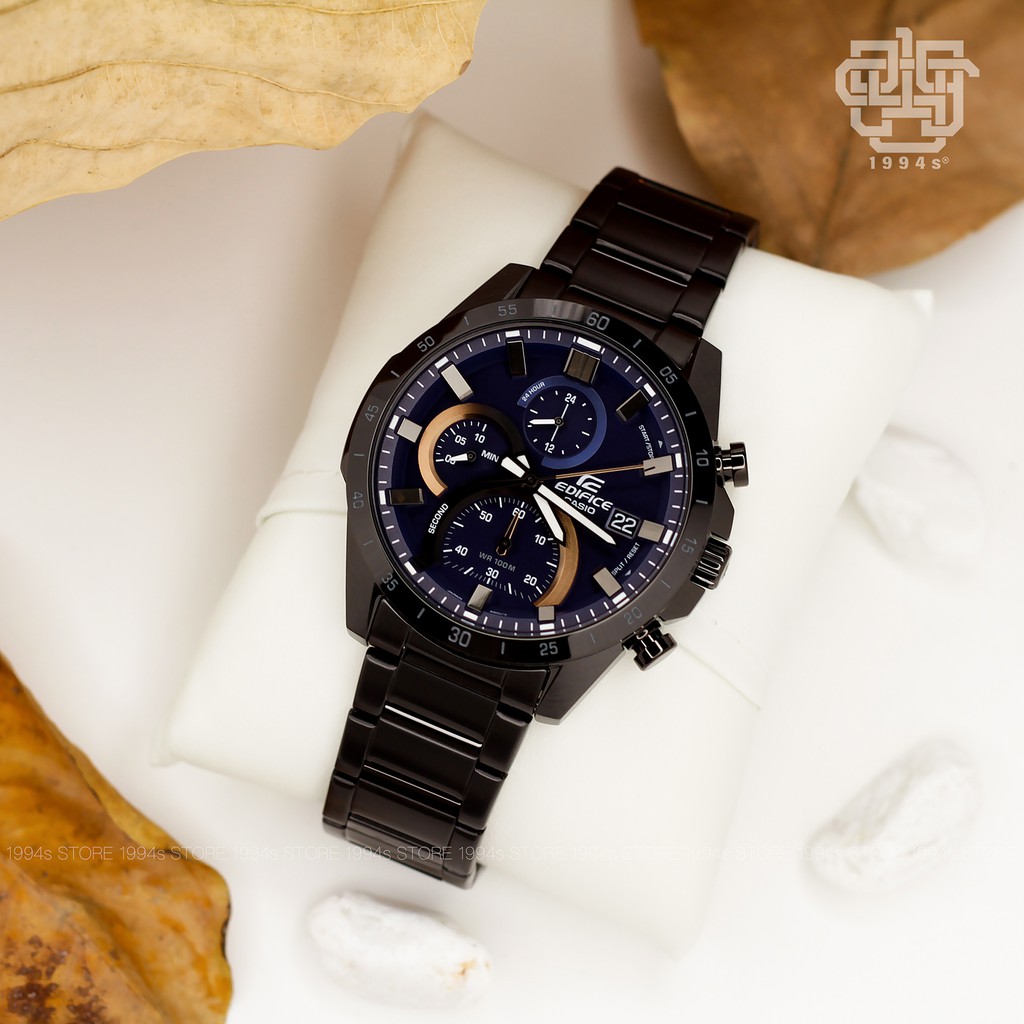 Đồng hồ nam Casio Edifice EFR-571 / EFR-571DC-2A dây thép không gỉ chính hãng