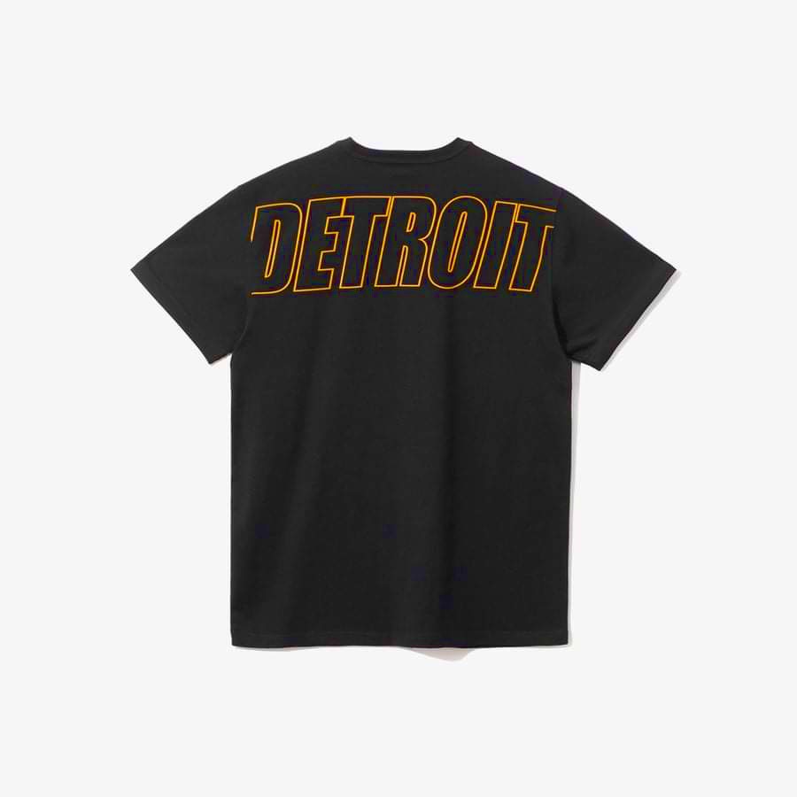 Áo Tee Đen New Era Chicago, Detroit
