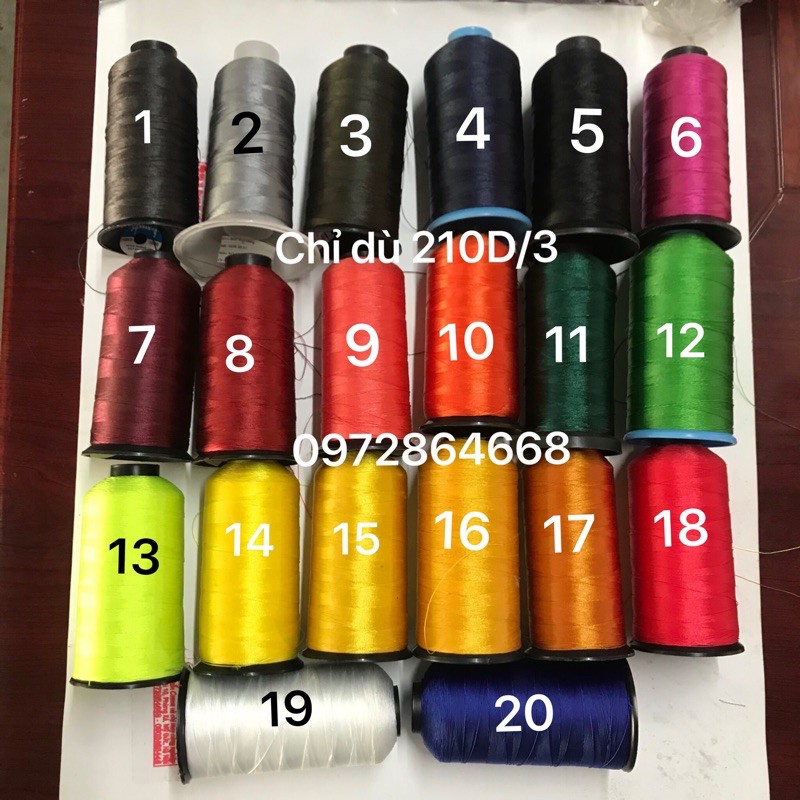 Chỉ dù nylon hoặc poly 0,2-0,3mm siêu dai (giao đơn hàng từ 50k)