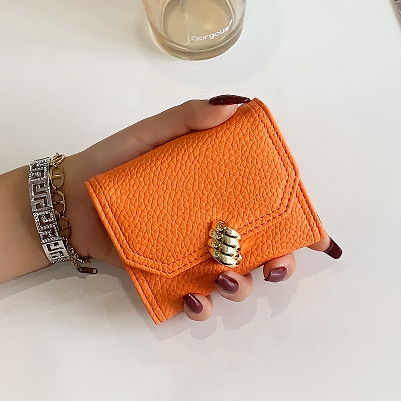 Ví Ngắn Dạng Gập Đựng Thẻ/Tiền Thời Trang Mùa Hè Cho Nữ 2022