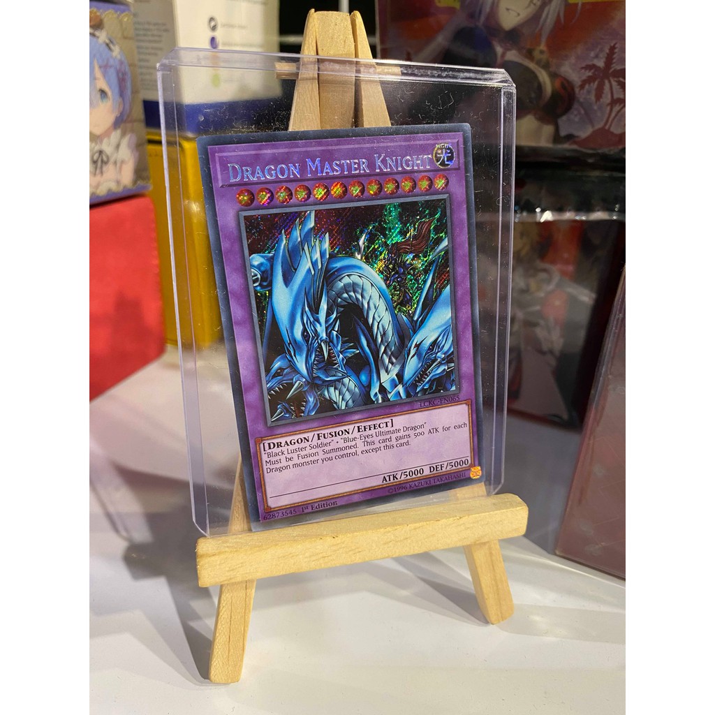 [ Dưa Hấu Yugioh ] Lá bài thẻ bài Dragon Master Knight – Secret Rare - Tặng bọc bài nhựa bảo quản