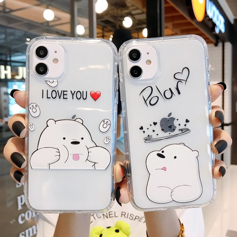 Ốp lưng iphone trong suốt We Bare Bears 6plus/6s/6splus/7/7plus/8/8plus/x/xr/xs/11/12/pro/max/plus/promax T51