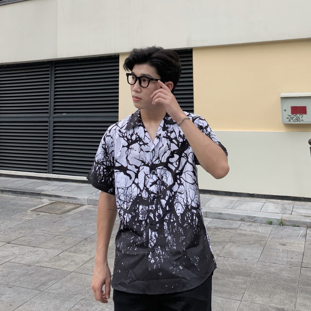 Áo Sơ Mi Nam Nữ SGES Họa Tiết Forest Unisex | BigBuy360 - bigbuy360.vn