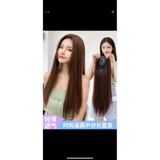 tóc 3D nữ mái dài , mái bổ ngôi giữa
