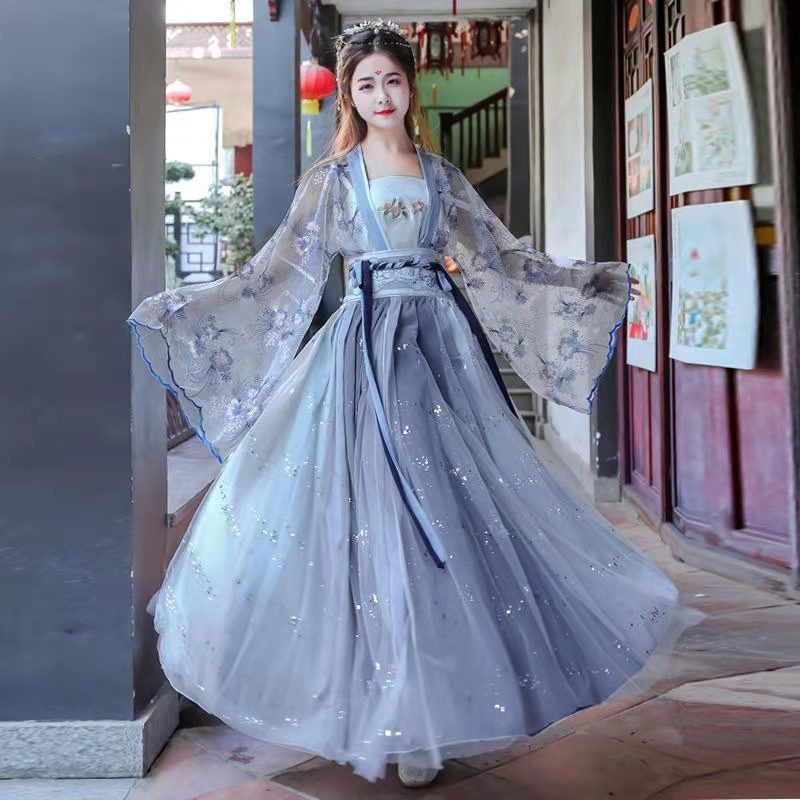 2021/8/9 Bộ Hán Phục Phong Cách Trung Hoa Xinh Xắn Cho Nữ