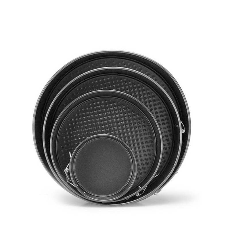 Khuôn làm bánh hình tròn bằng thép carbon đáy không dính tháo được và công tắc