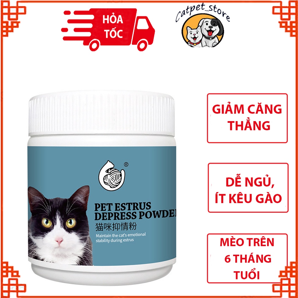 Bột an thần cho mèo,phù hợp cho thú cưng vừa triệt sản, động dụng , cáu bẩn