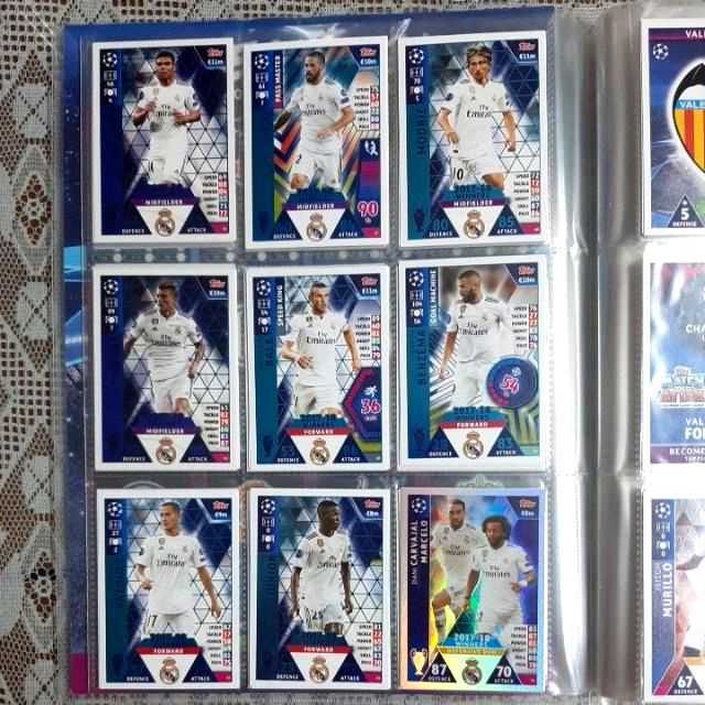 Thẻ Match Attax Champion League 18/19 ĐH Real Madrid ( k bán lẻ )