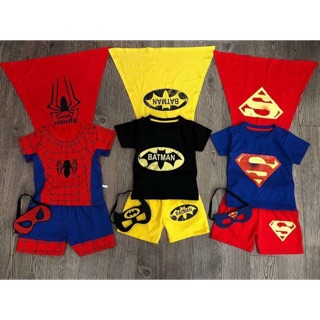 Set siêu nhân vải cotton 4 chiều