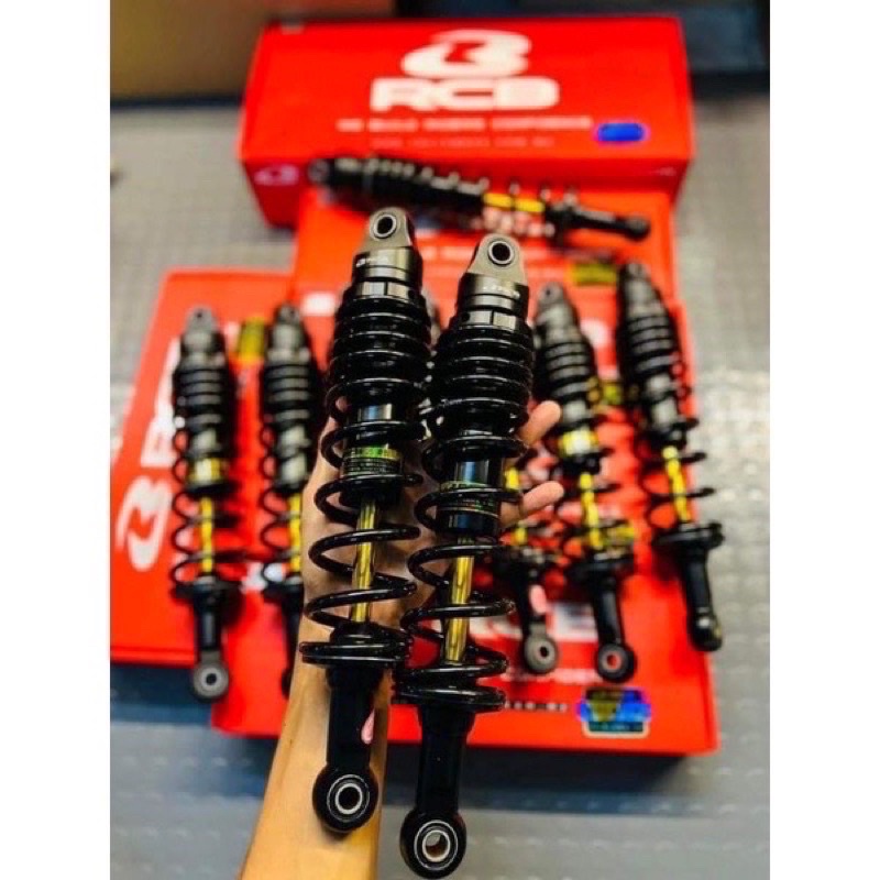 Thụt RCB Mẫu C Đen Ti Vàng Hàng Chính Hãng Gắn Wave, Dream, Future, Cup…