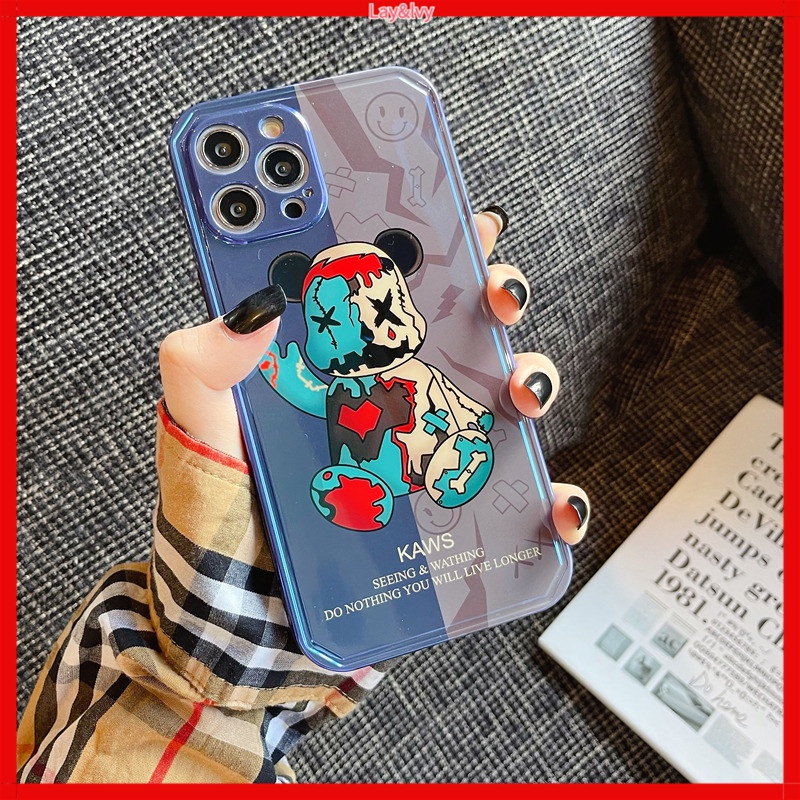 Ốp Điện Thoại Silicon Imd Mềm Chống Rơi Hình Gấu Cho iPhone 7 8 7plus 8plus X Xs Xr Xsmax 11 11pro 11promax 12promax | BigBuy360 - bigbuy360.vn