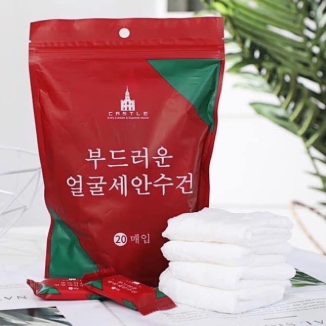 Khăn giấy nén rửa mặt hình viên kẹo  SIÊU TIỆN LỢI  gói 20 viên với chất vải mềm mại, an toàn khi sử dụng
