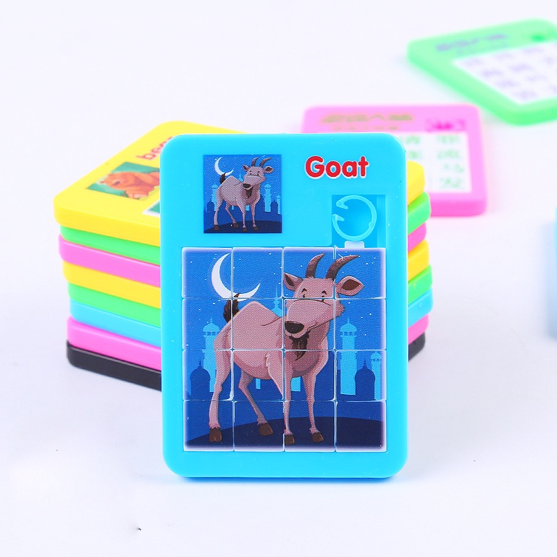 Bộ Xếp Hình Các Con Vật Hoạt Hình Bằng Gỗ