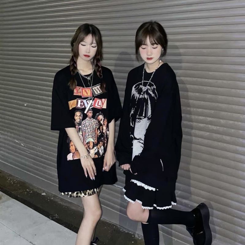 Áo phông hoạ tiết ban nhạc RAP chất liệu vải cotton 100% co dãn 2 chiều thoáng mát