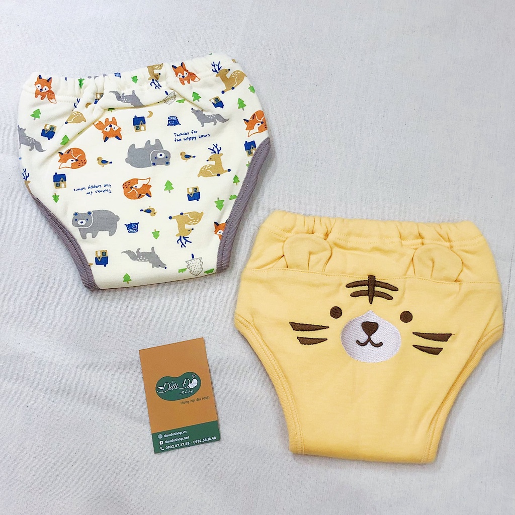 [FREESHIP] (Nhiều mẫu) Quần tập bỏ tã Elfindoll cho bé gái size 80/90/95 set 2 cái - Hàng nội địa Nhật