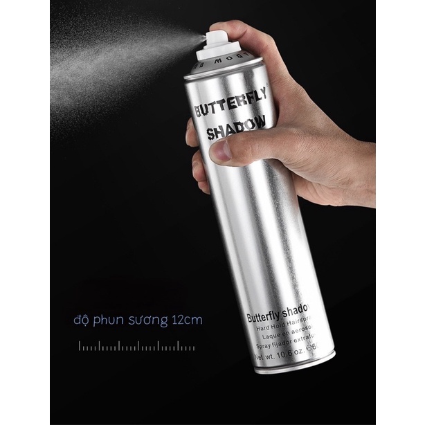 Keo bạc xịt tóc Butterfly Shadow 320ml,600ml