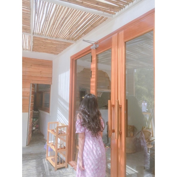 Pass váy đầm hoa nhí, tím , váy tiểu thư