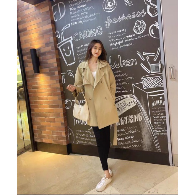 Áo khoác Kaki form dài mùa đông