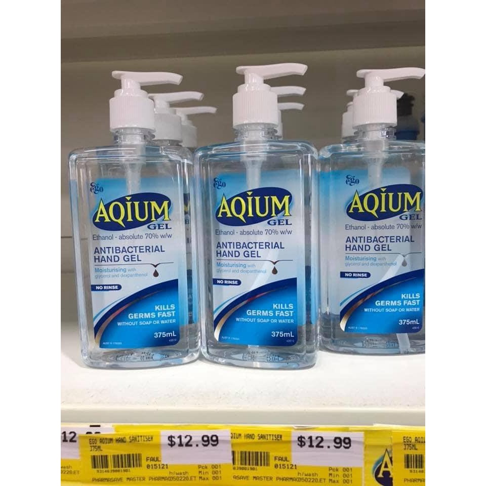 Gel rửa tay khô Úc EGO AQIUM 375ml, êm dịu, không khô da tay | BigBuy360 - bigbuy360.vn