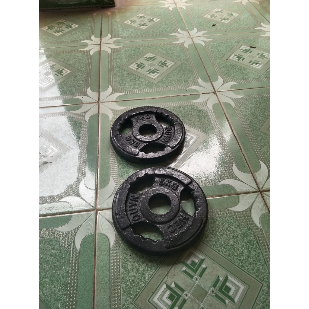 Tạ Bánh 5kg Lỗ To Phi 50 Gang Đúc