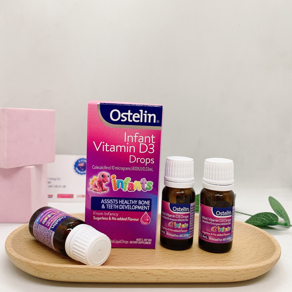 Vitamin D Dạng Nước Cho Trẻ Ostelin Kids Vitamin D3 Liquid