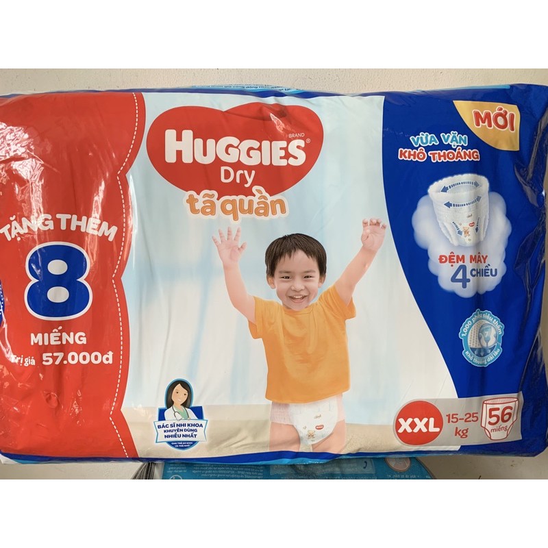 [Thêm miếng] Tã quần huggies M74/L68/XL62/XXL56