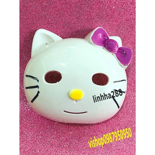 Mặt nạ hóa trang mèo Hello Kitty cho bé chơi trung thu,halloween,lễ hội,quà tặng-Mặt nạ hóa trang mèo