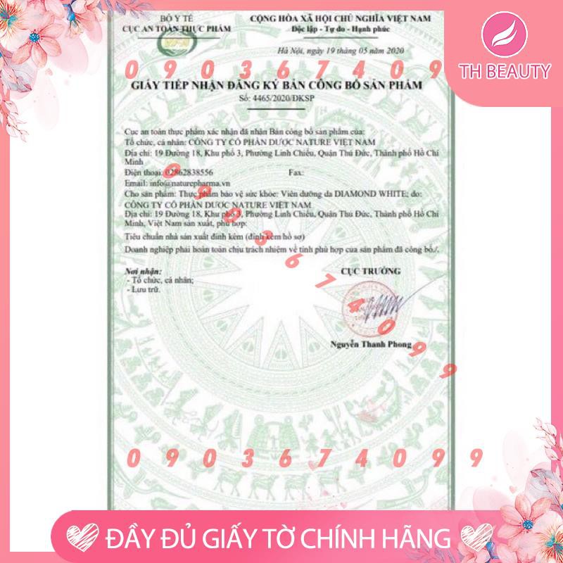 &lt;THẬT 100%&gt; Viên uống trắng da Ngọc Trinh (Mẫu mới)