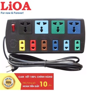 Ổ Cắm Điện LIOA, 10 ổ Cắm, Có Công Tắc, Max 2200W, Dây Dài 3m/5m