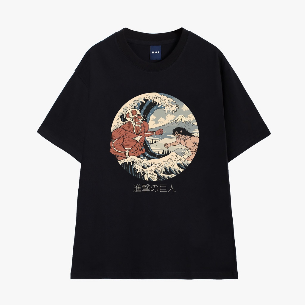 Áo Thun Tay Lỡ Unisex ATTACK ON TITAN, Áo Phông Nam Nữ Form Rộng Thời Trang –MALUNI003- MAL STORE