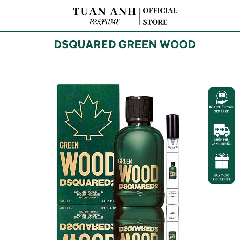 Nước hoa nam chính hãng thơm lâu DS Green Wood mùi gỗ cao cấp TUANANHPERFUME