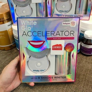Bộ làm trắng răng White Gio White Accelerator Blue Light Teeth Úc