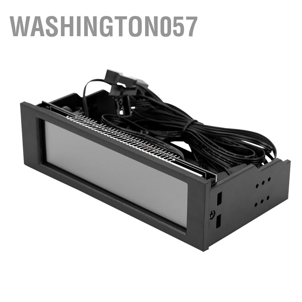 Có thể bán buôn Bộ điều khiển tốc độ 5 quạt Cảm biến nhiệt CPU Máy tính Ổ đĩa làm mát Bảng LCD phía trước Hàng giao ngayWashington057