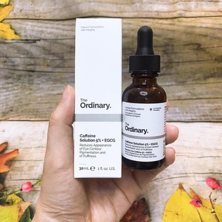 Tinh chất dưỡng mắt The Ordinary Caffeine Solution 5% + EGCG/Argireline Solution 10% 30ml Tặng Kèm Mask