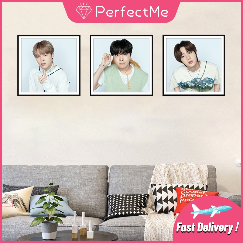 Bộ tranh đính đá 5D tự làm hình thành viên BTS 40x40cm