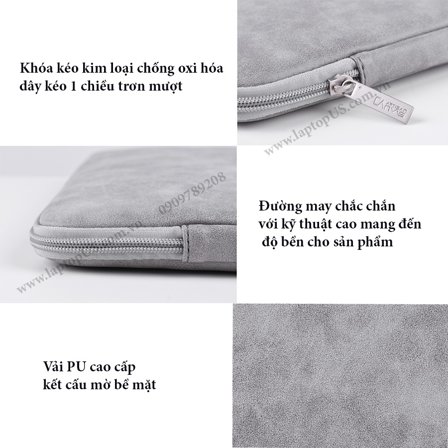 Túi Da Chống Sốc Laptop Macbook Surface (M16)